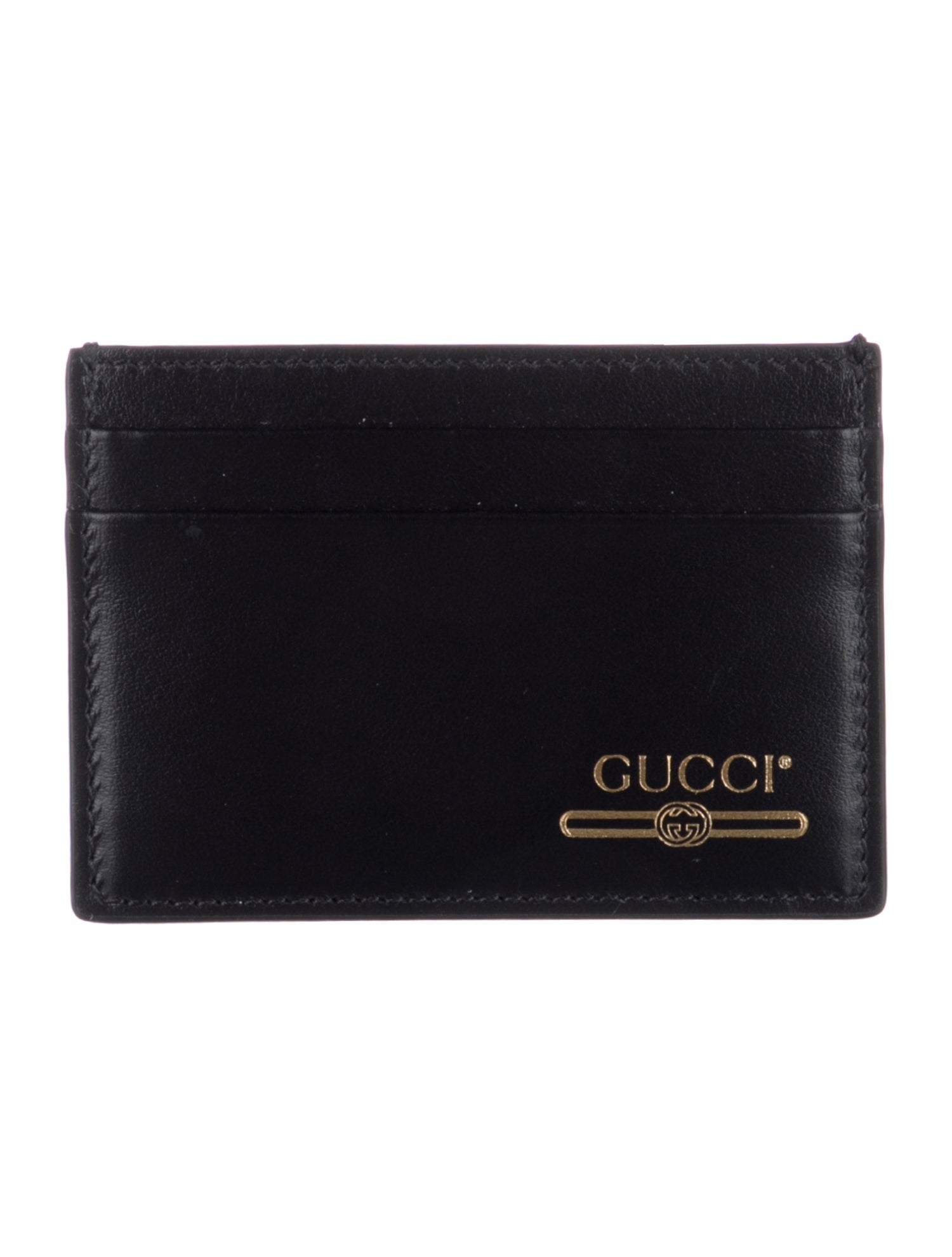 Gucci Interlocking G Logo Leather Card Holder