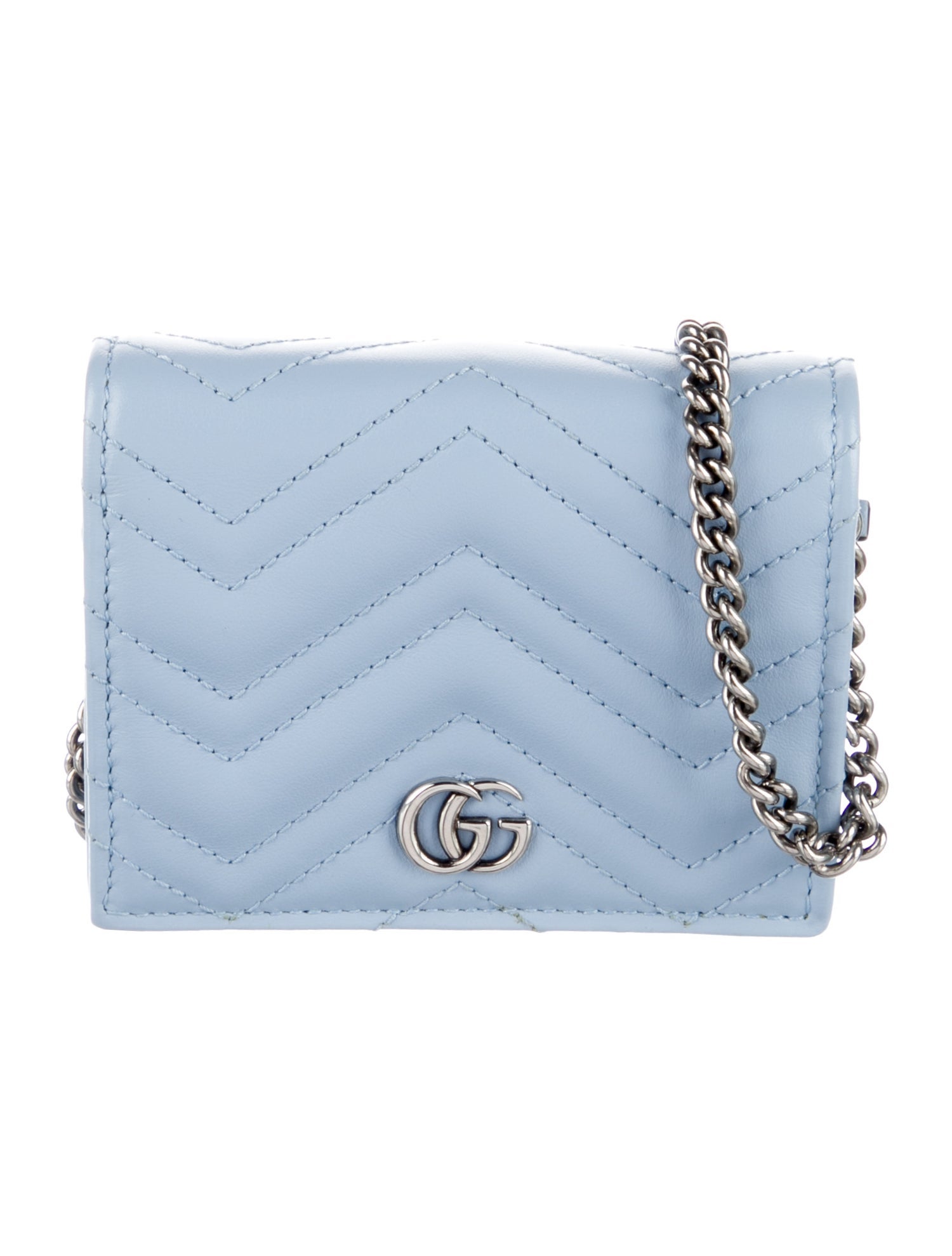 Gucci Marmont Double G Logo Compact Wallet