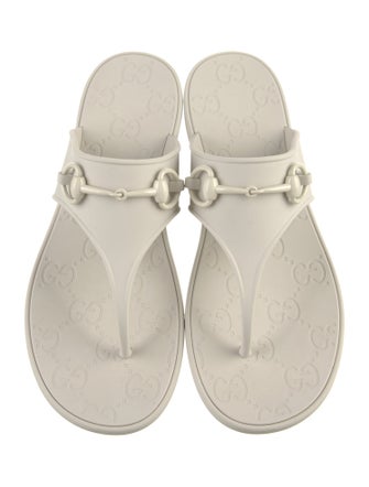 Gucci Horsebit Accent Rubber Slides