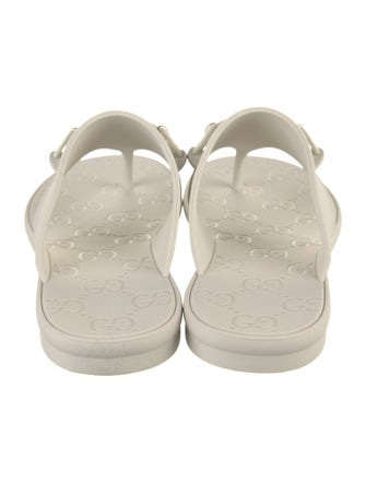 Gucci Horsebit Accent Rubber Slides