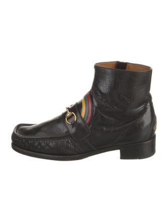 Gucci Horsebit Accent Leather Dress Loafers