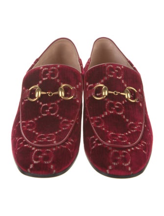Gucci 1955 Horsebit Accent Velvet Oxfords