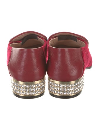 Gucci 1955 Horsebit Accent Velvet Oxfords