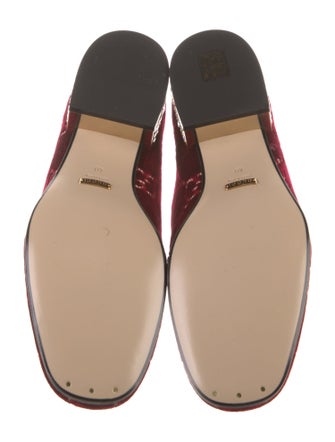 Gucci 1955 Horsebit Accent Velvet Oxfords