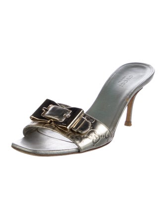 Gucci GG Signature Leather Slides