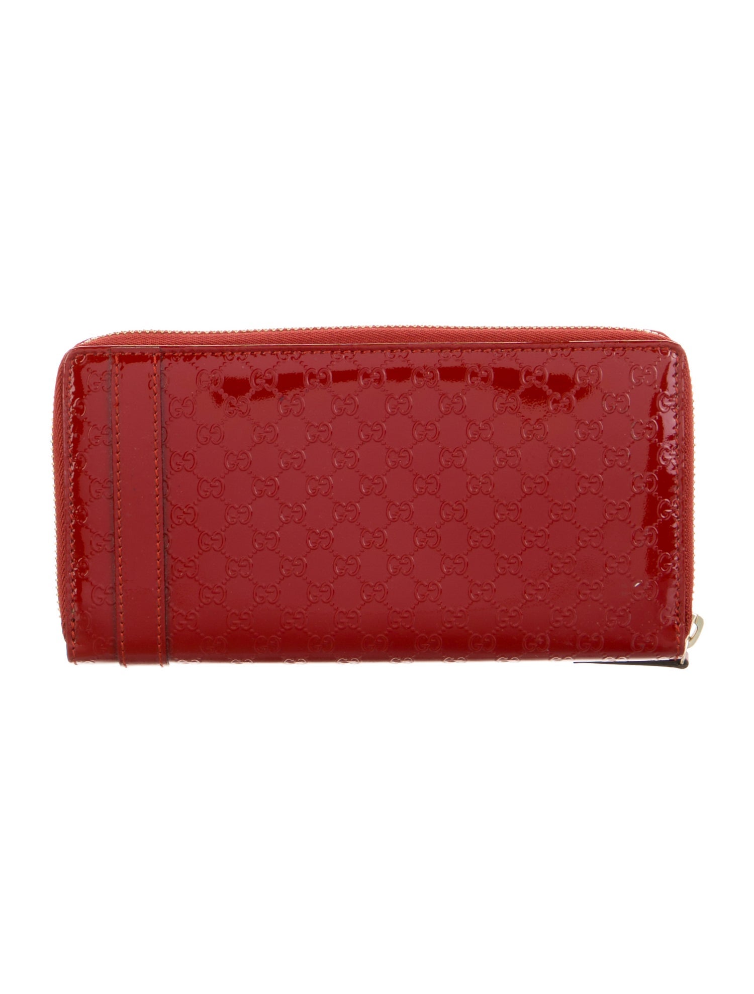 Gucci Microguccissima Pattern Patent Leather Wallet