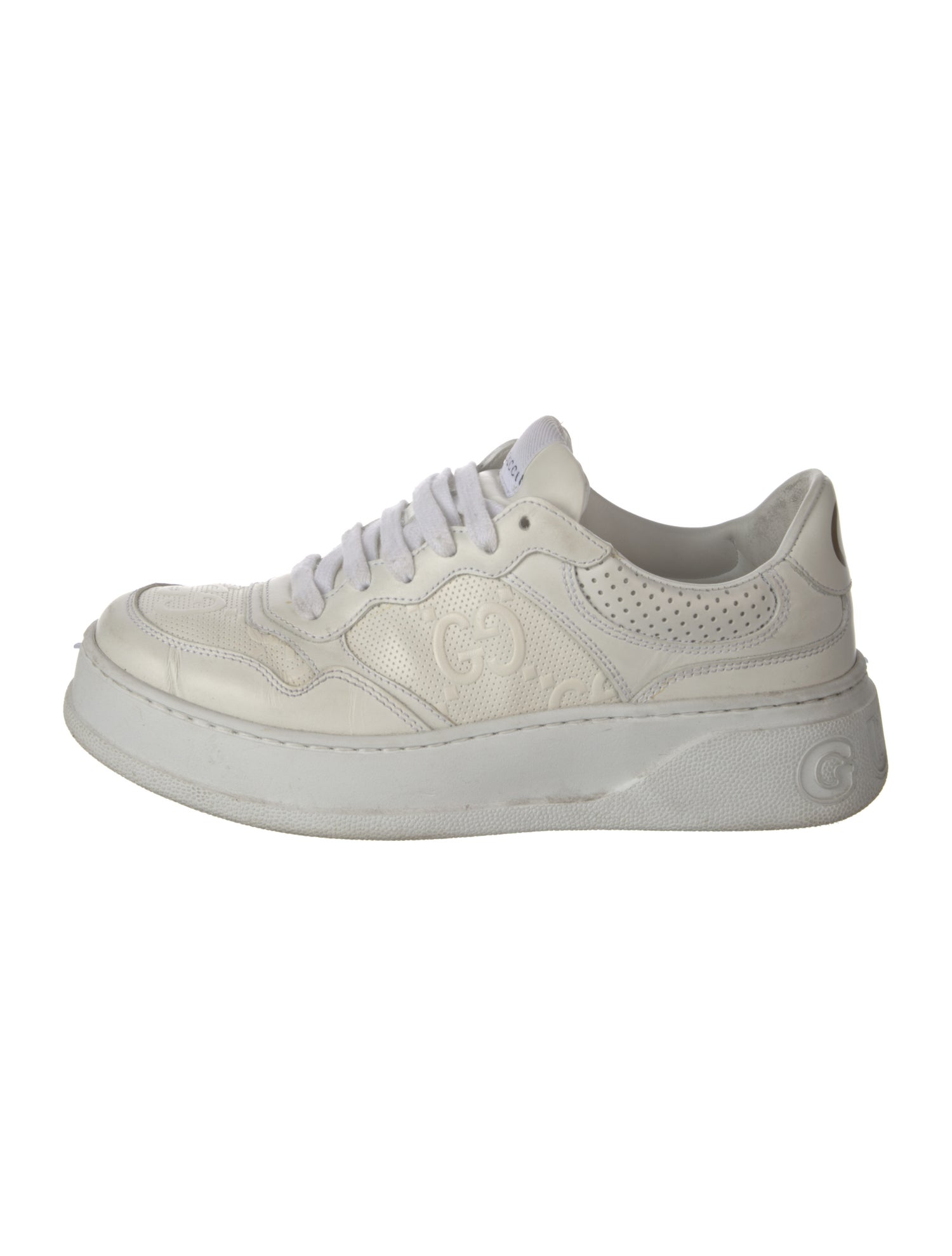 Gucci Interlocking G Logo Leather Sneakers