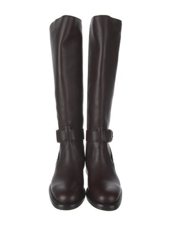 Gucci Leather Riding Boots