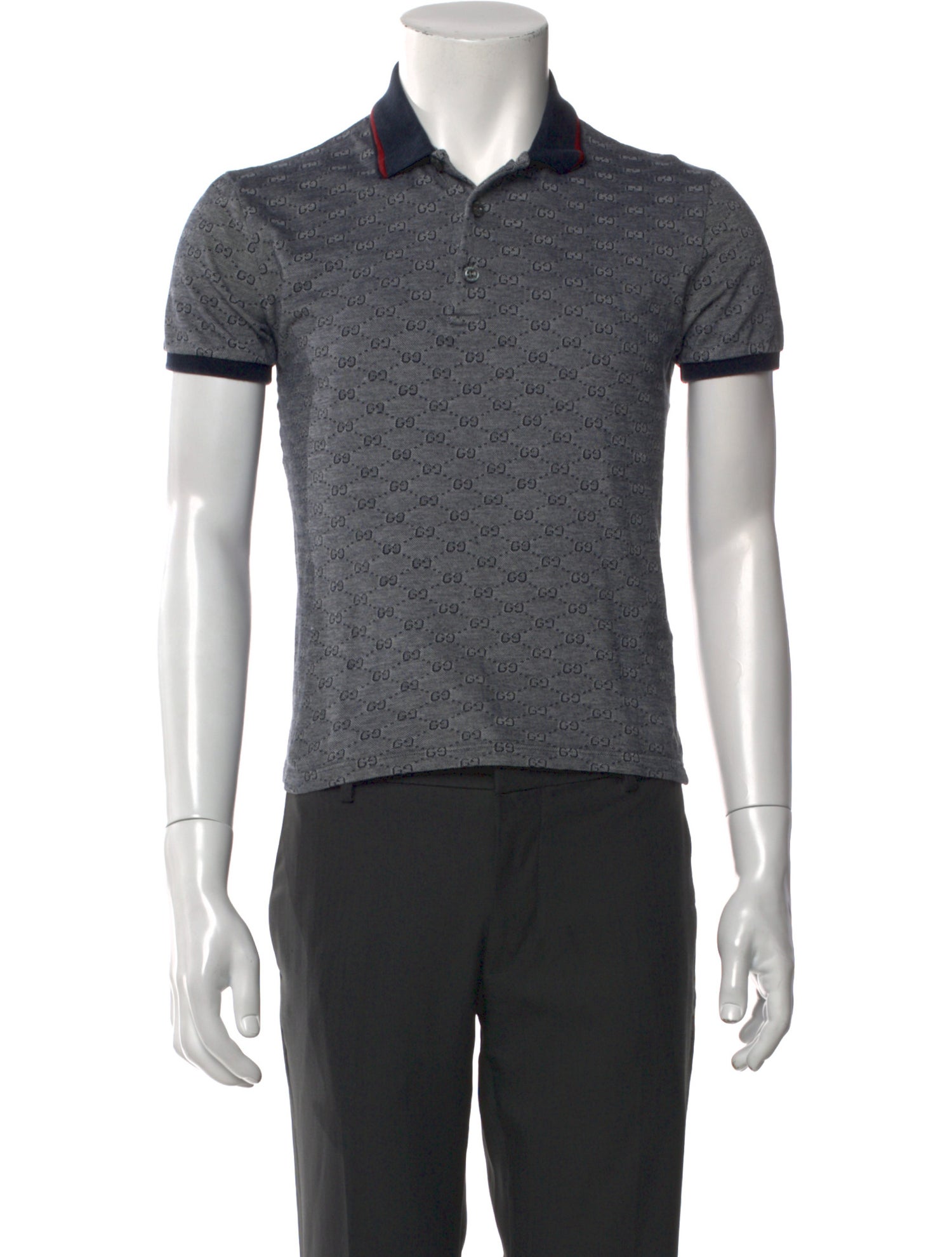 Gucci GG Logo Collar Polo Shirt