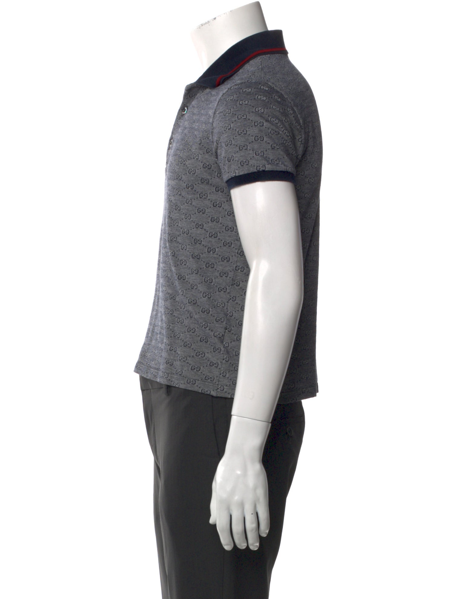 Gucci GG Logo Collar Polo Shirt