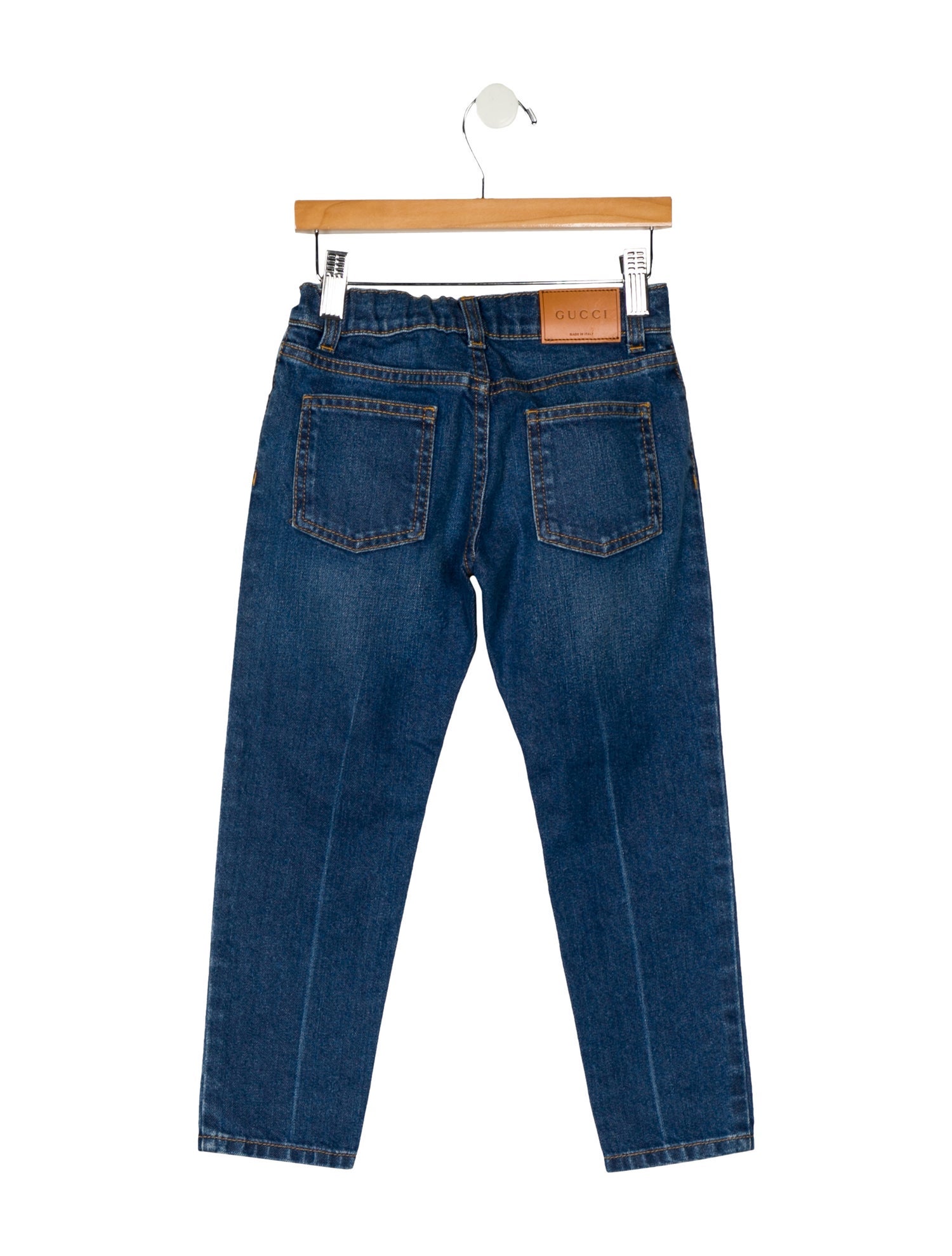 Gucci Girls' Embroidered Skinny Jeans