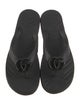 Gucci Double G Logo Rubber Flip Flops