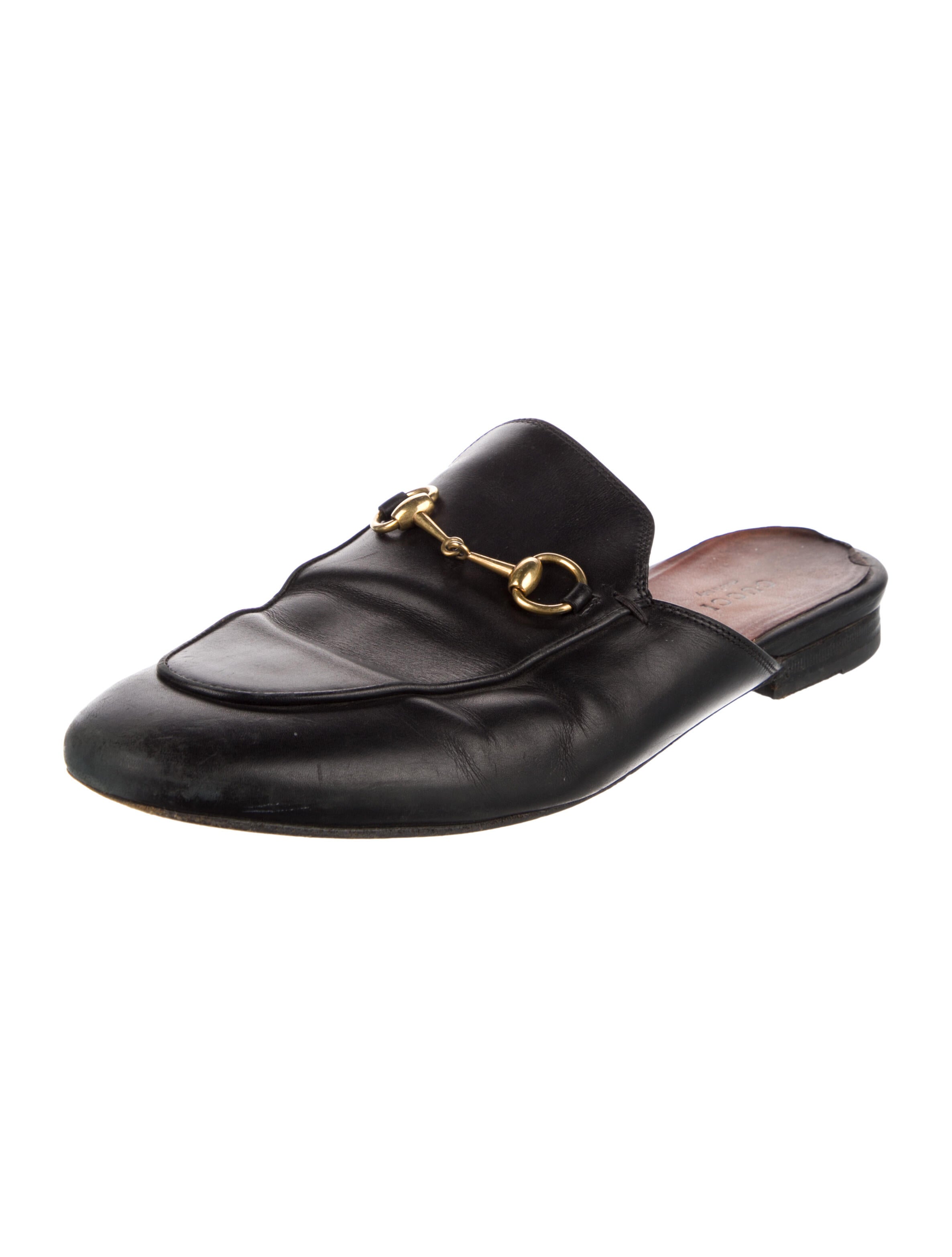 Gucci 1955 Horsebit Accent Leather Mules