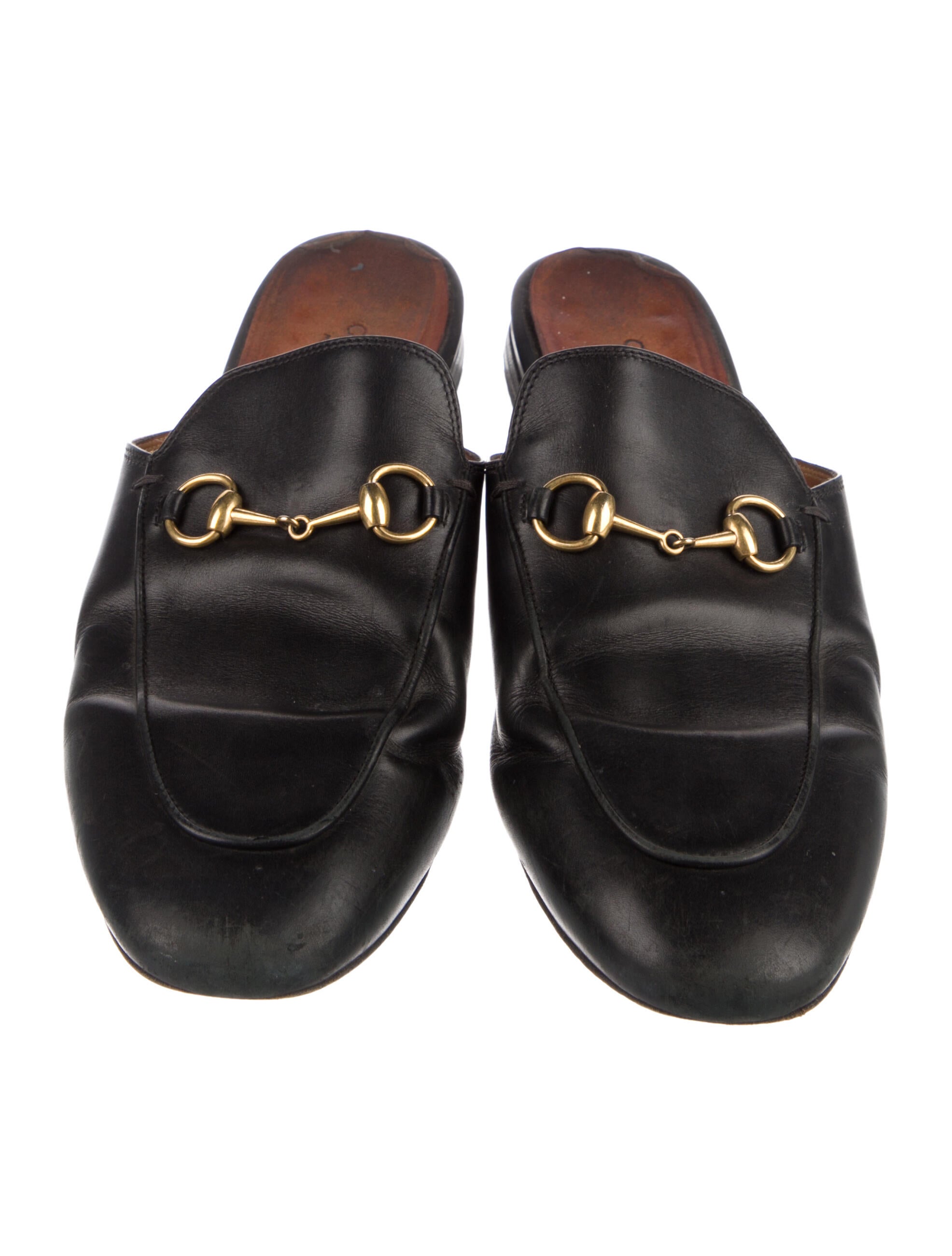 Gucci 1955 Horsebit Accent Leather Mules