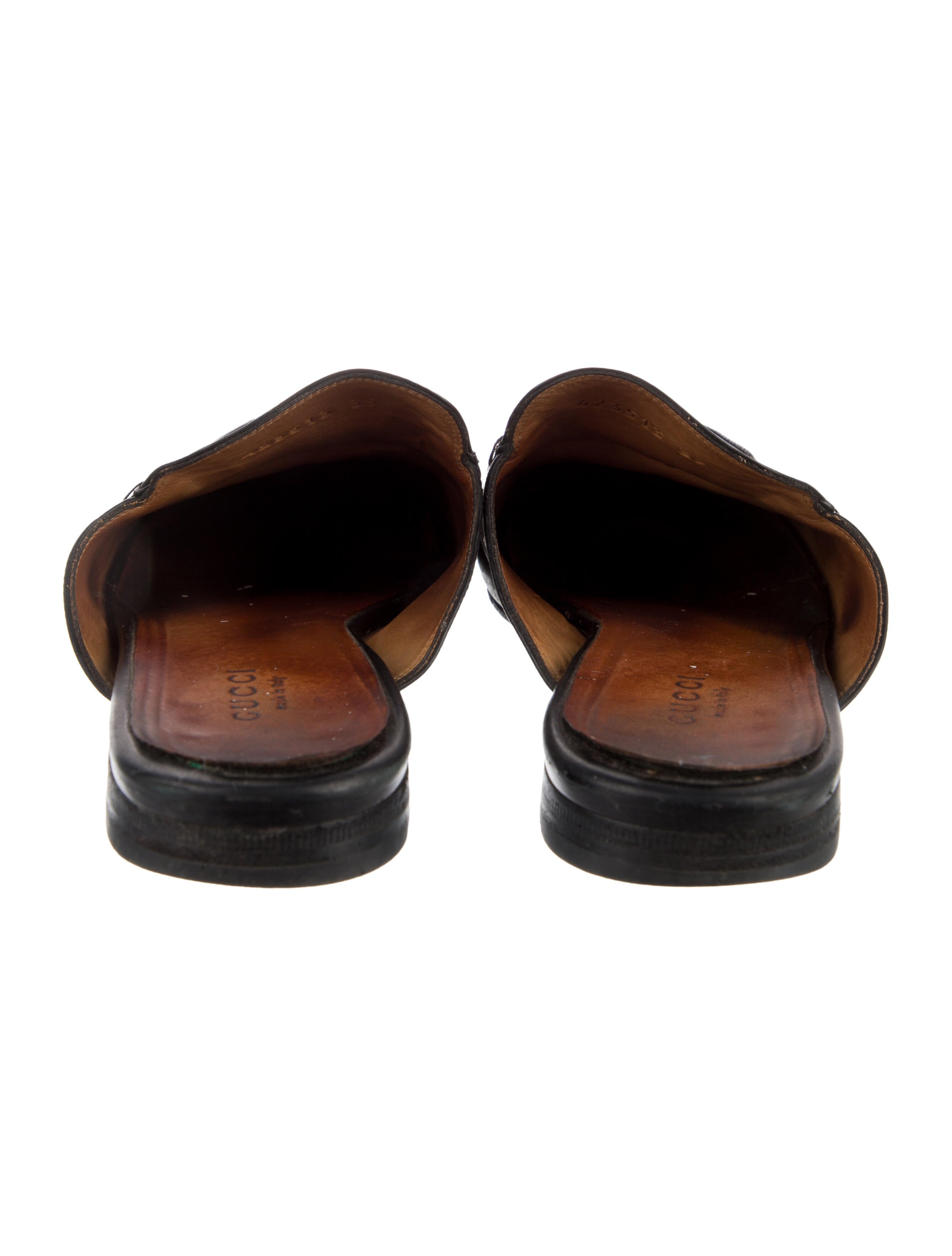 Gucci 1955 Horsebit Accent Leather Mules