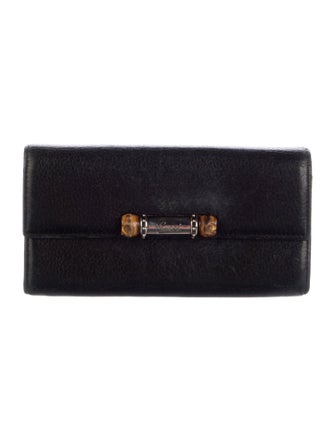 Gucci Bamboo Accent Leather Wallet
