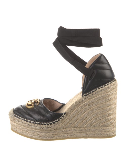 Gucci Double G Logo Leather D'Orsay Pumps