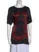 Gucci Silk Graphic Print T-Shirt