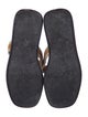 Gucci Interlocking G Logo Canvas Flip Flops