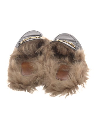 Gucci Horsebit Accent Leather Mules