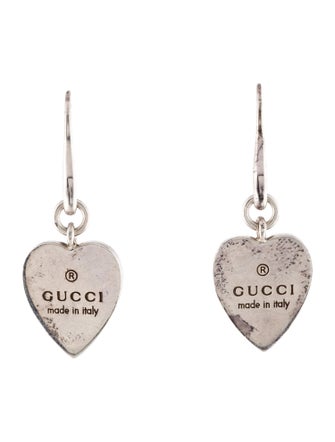 Gucci Trademark Heart Drop Earrings