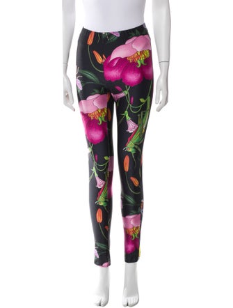 Gucci Floral Print Skinny Leg Pants