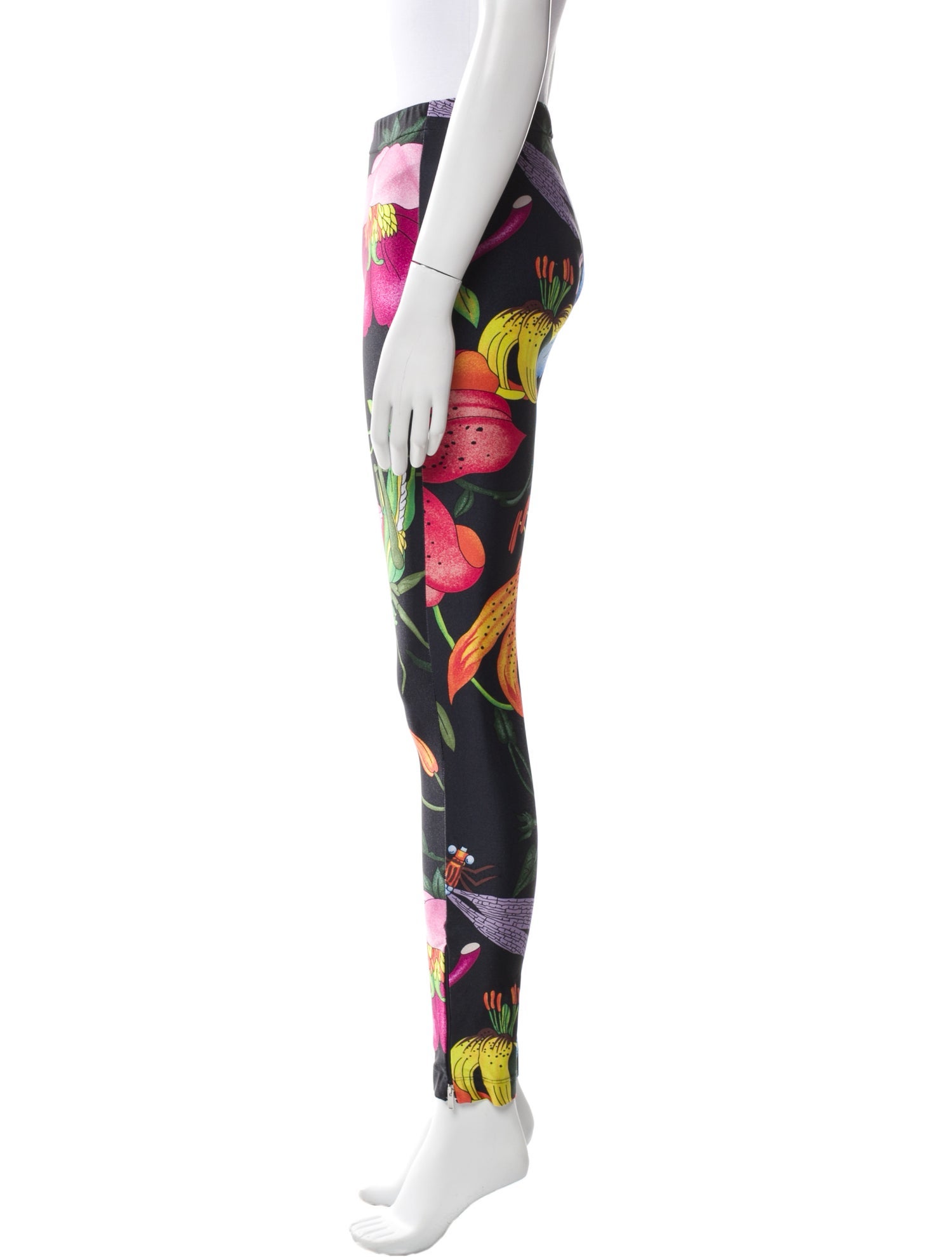 Gucci Floral Print Skinny Leg Pants