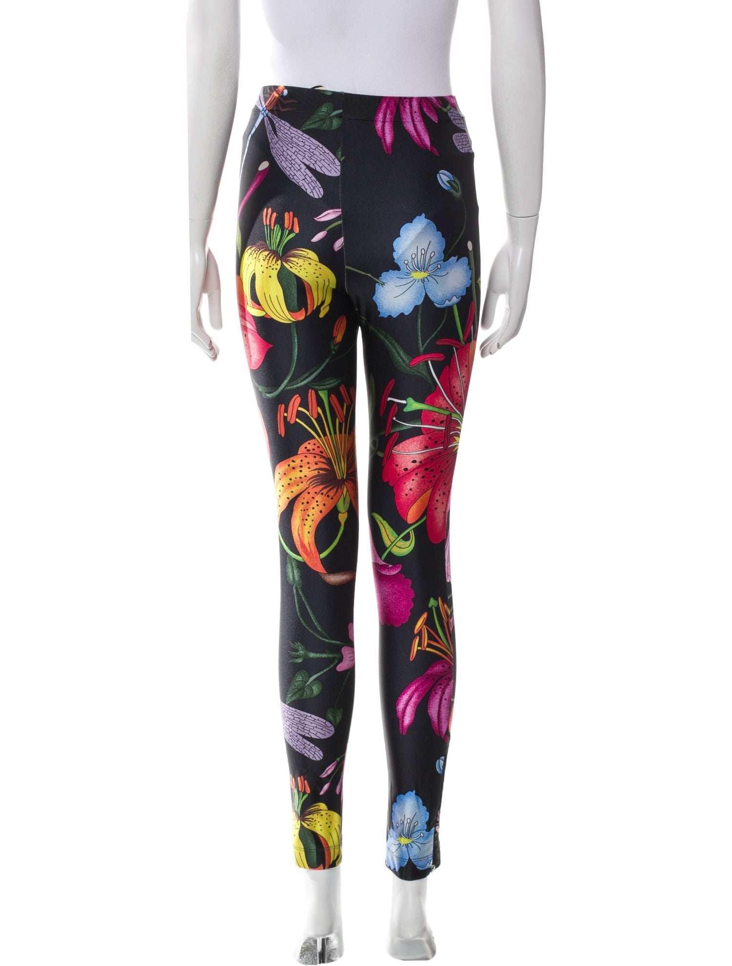 Gucci Floral Print Skinny Leg Pants