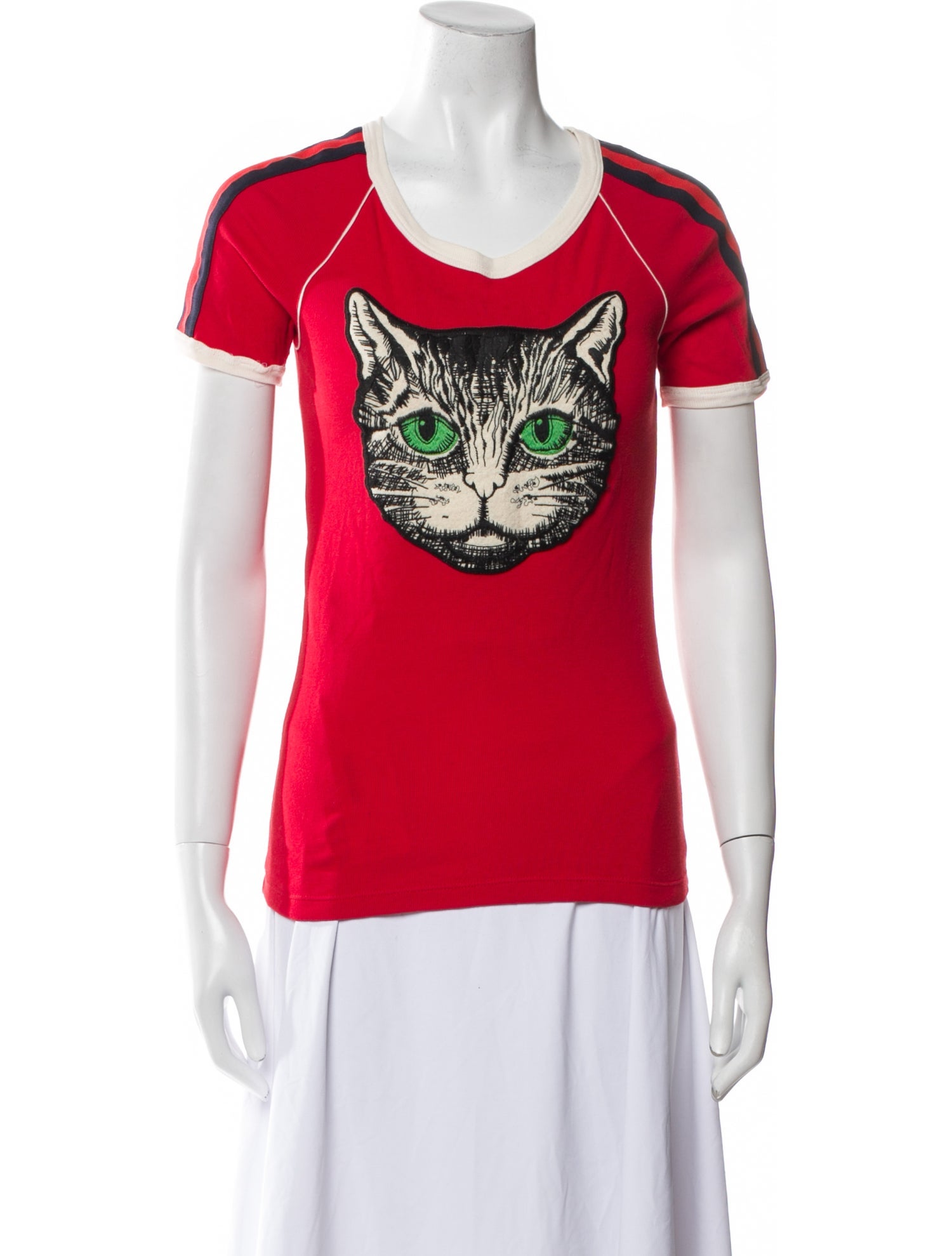 Gucci Graphic Print Scoop Neck T-Shirt