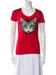 Gucci Graphic Print Scoop Neck T-Shirt