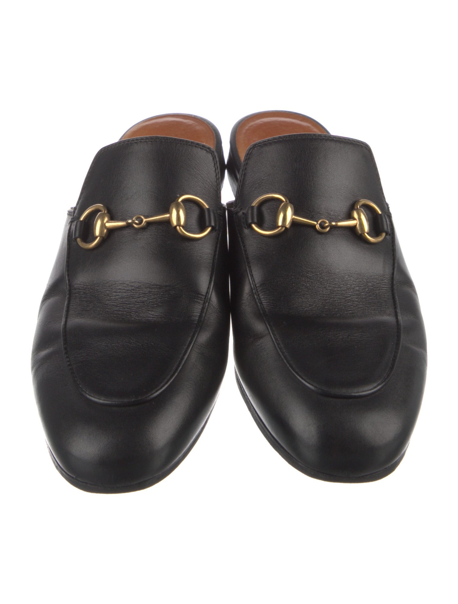 Gucci Horsebit Accent Leather Mules