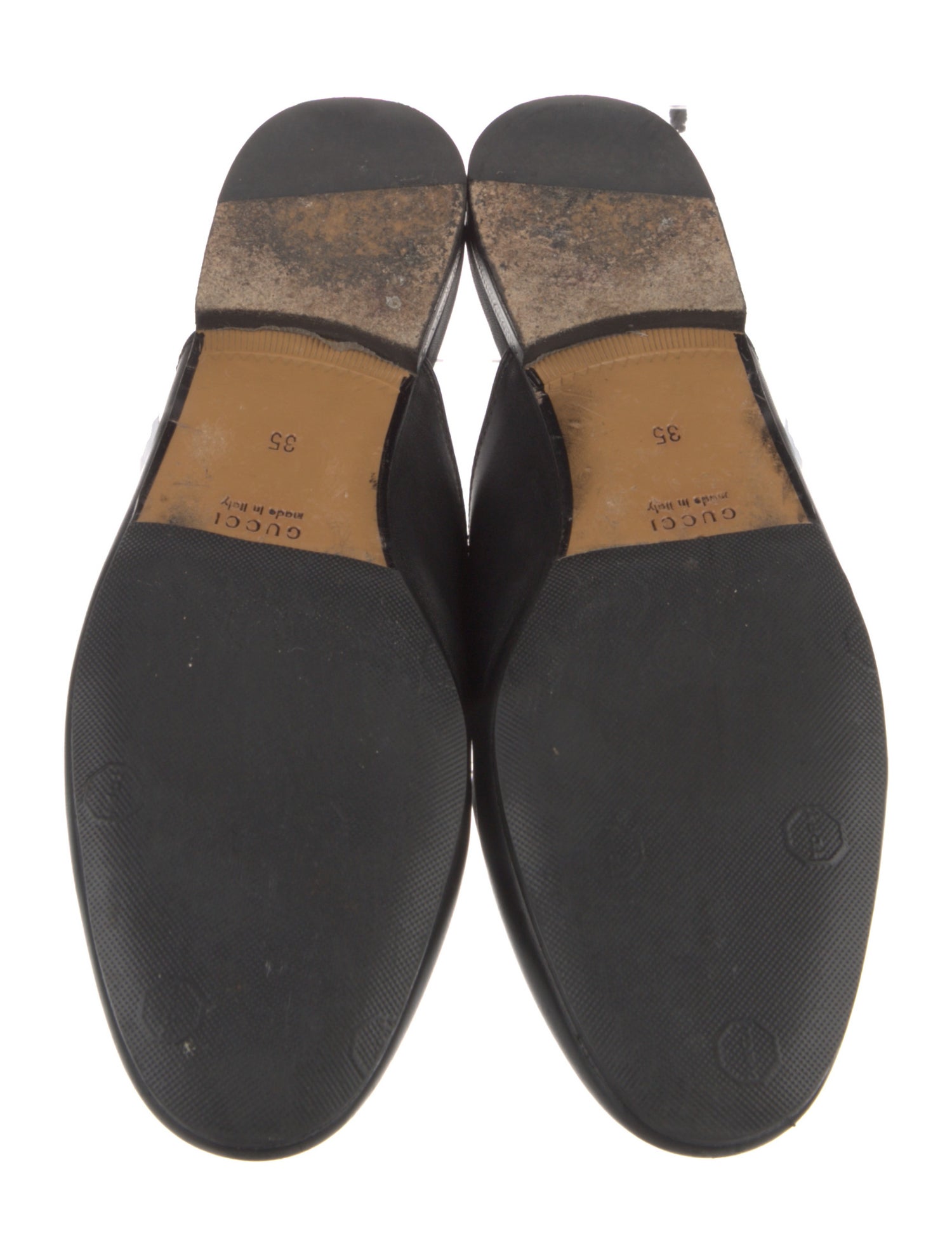 Gucci Horsebit Accent Leather Mules