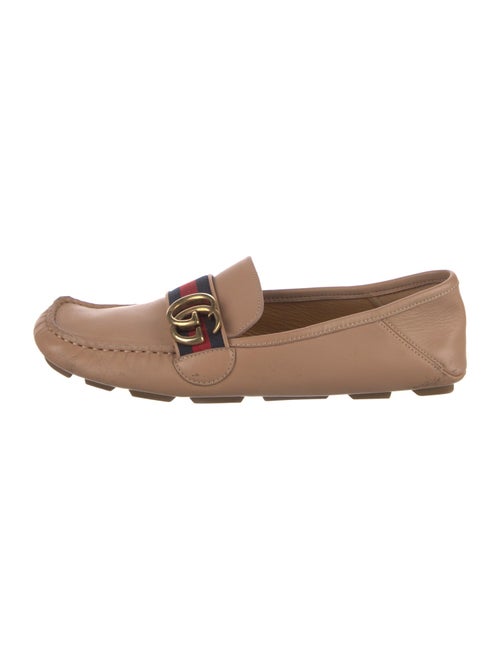 Gucci Double G Logo Leather Loafers