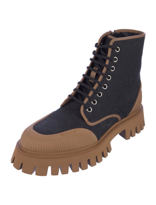 Gucci GG Canvas Canvas Combat Boots