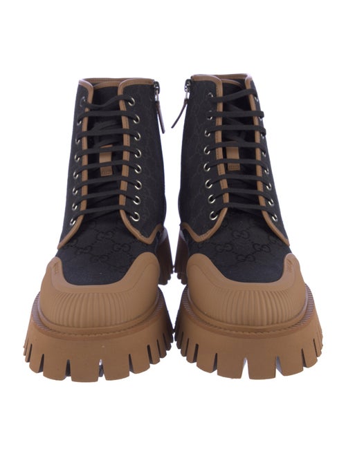 Gucci GG Canvas Canvas Combat Boots