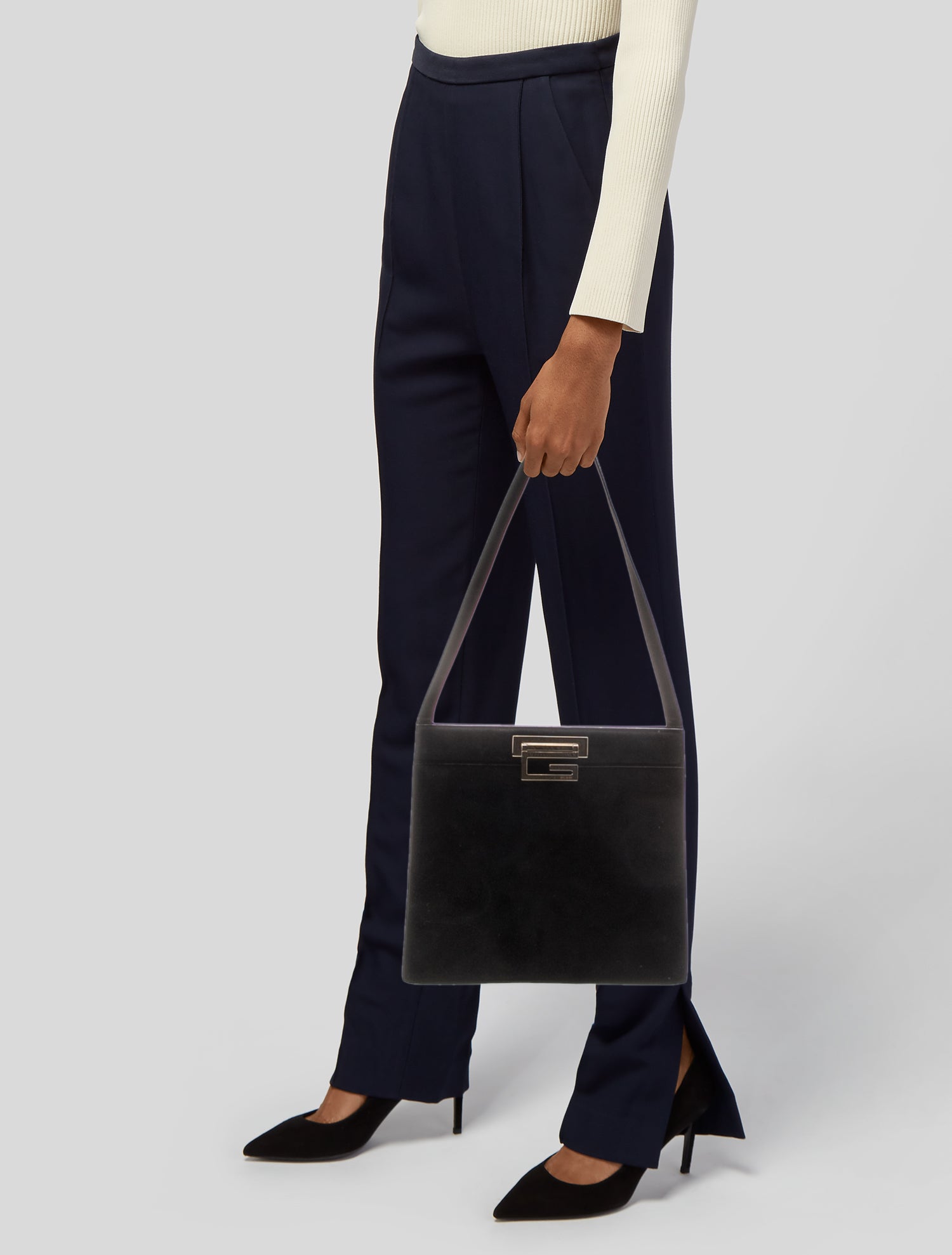 Gucci Suede Shoulder Bag Vintage