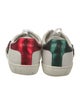 Gucci Web Accent Leather Sneakers
