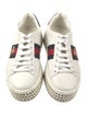 Gucci Sylvie Web Accent Leather Sneakers
