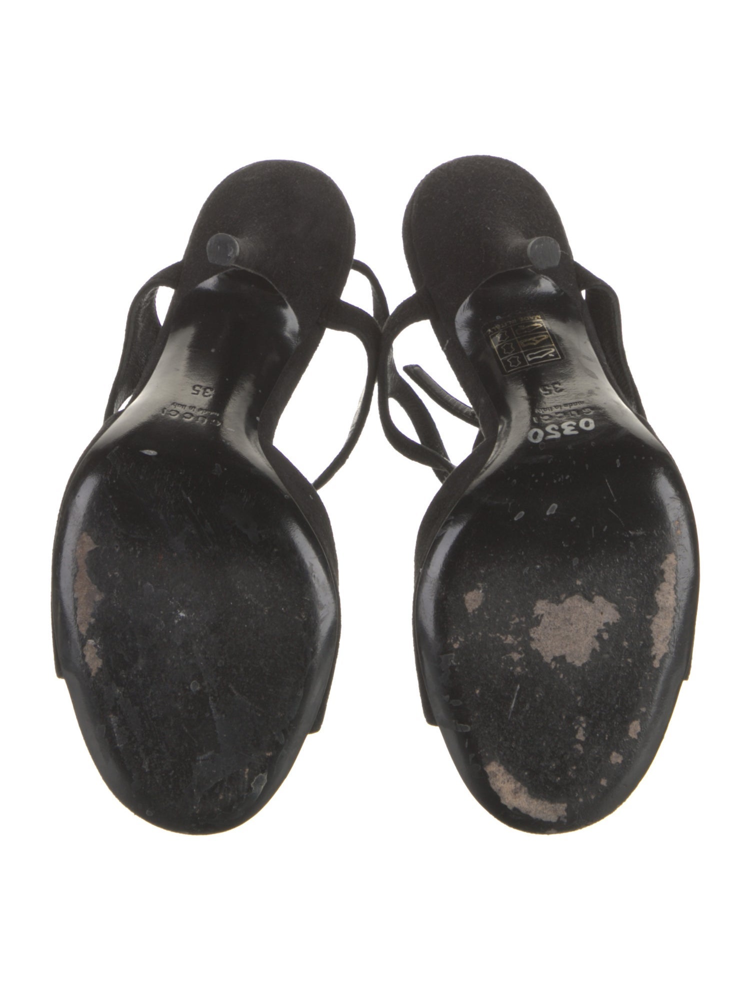 Gucci Hasler Horsebit Accent Suede T-Strap Sandals