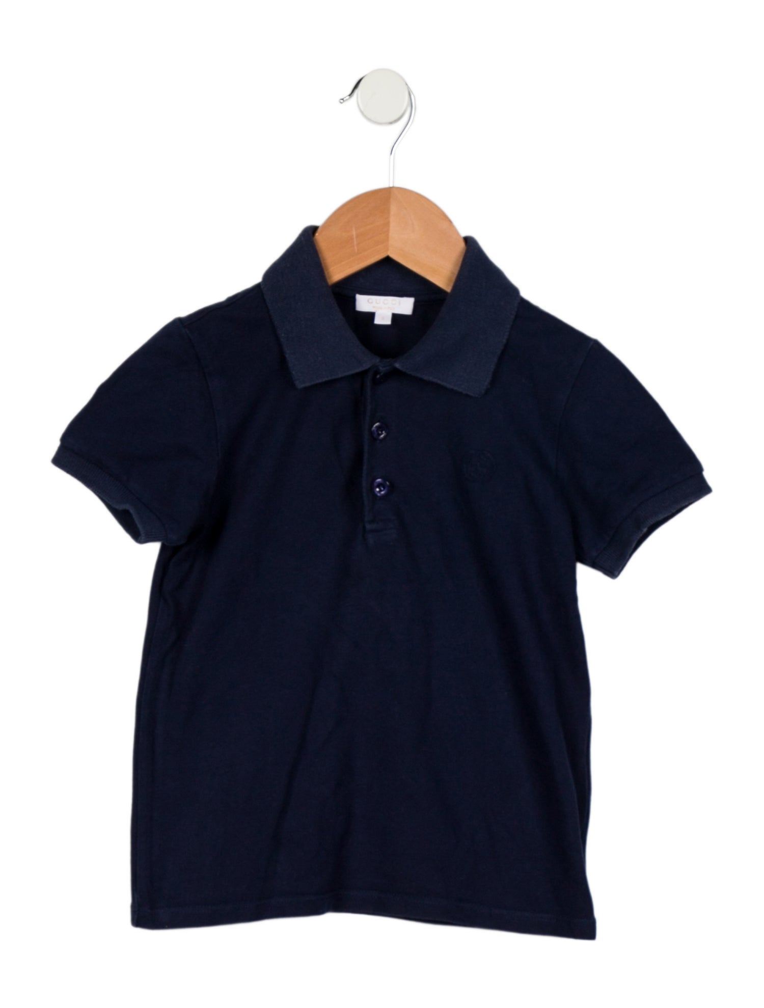 Gucci Boys' Short Sleeve Solid Polo