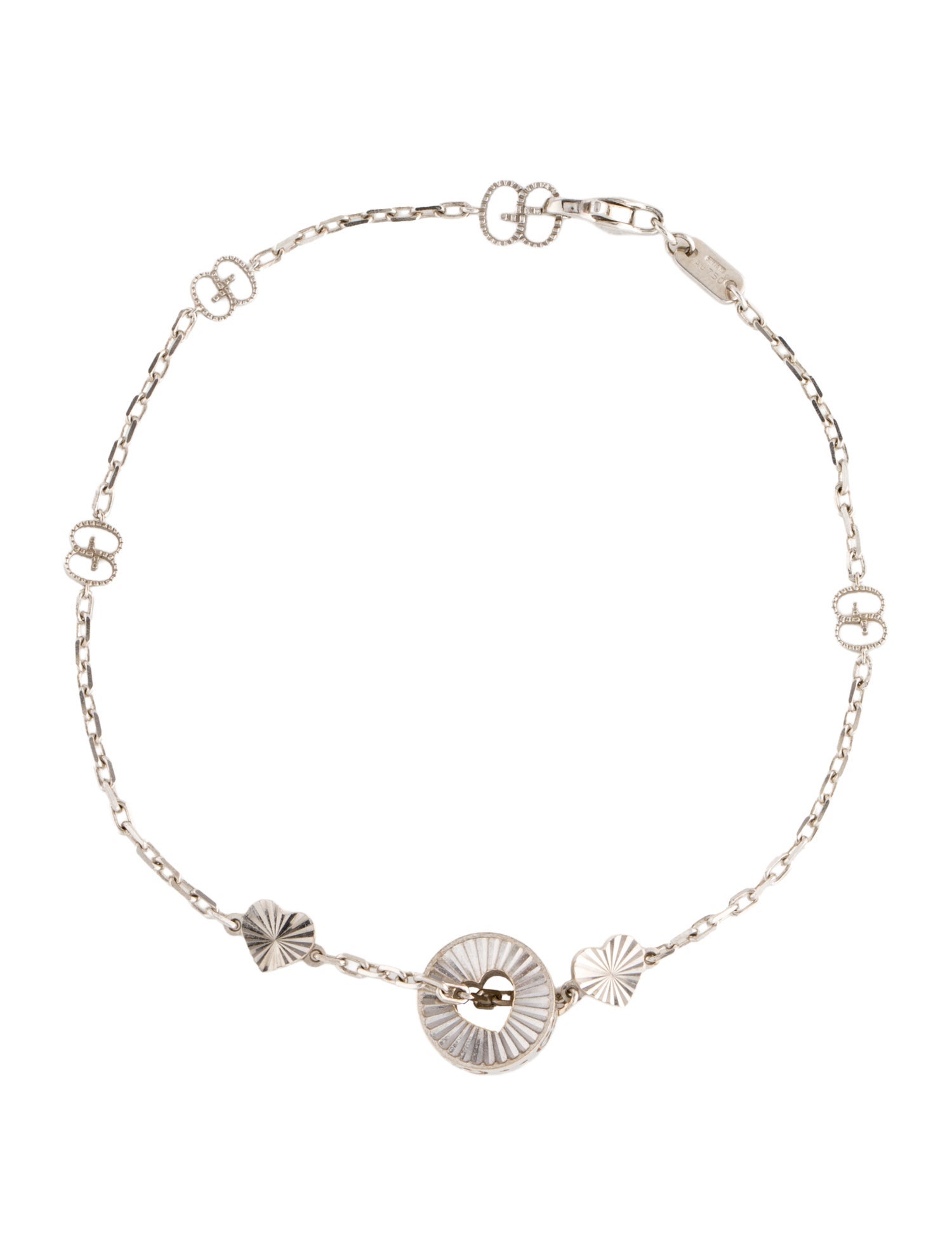 Gucci 18K Icon Heart Bracelet
