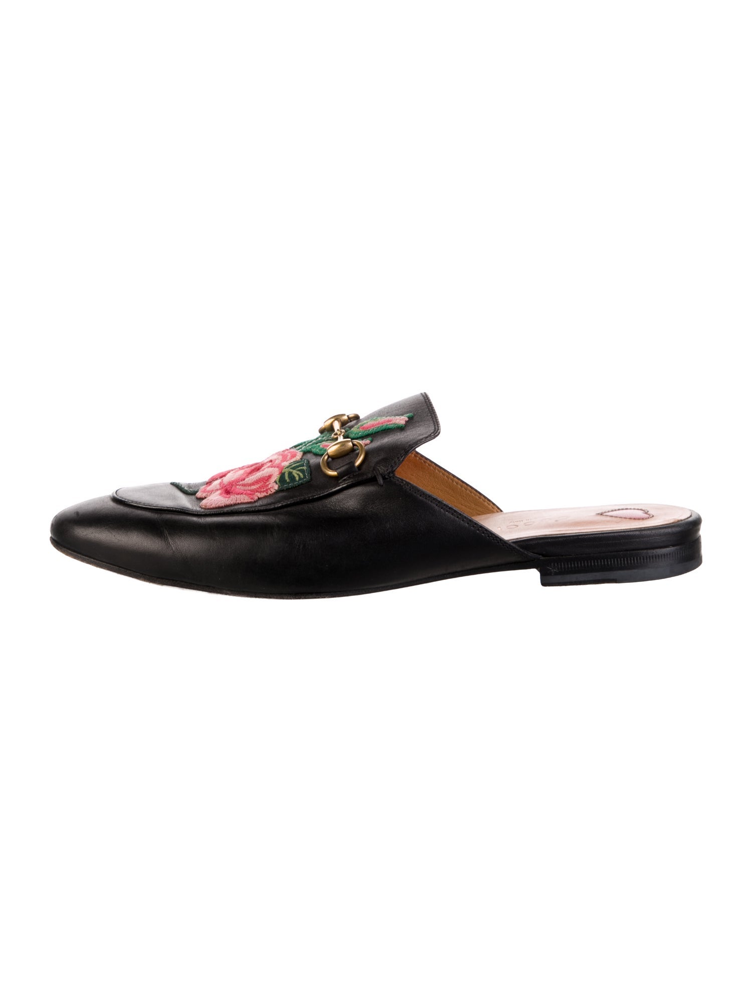 Gucci Horsebit Accent Leather Mules
