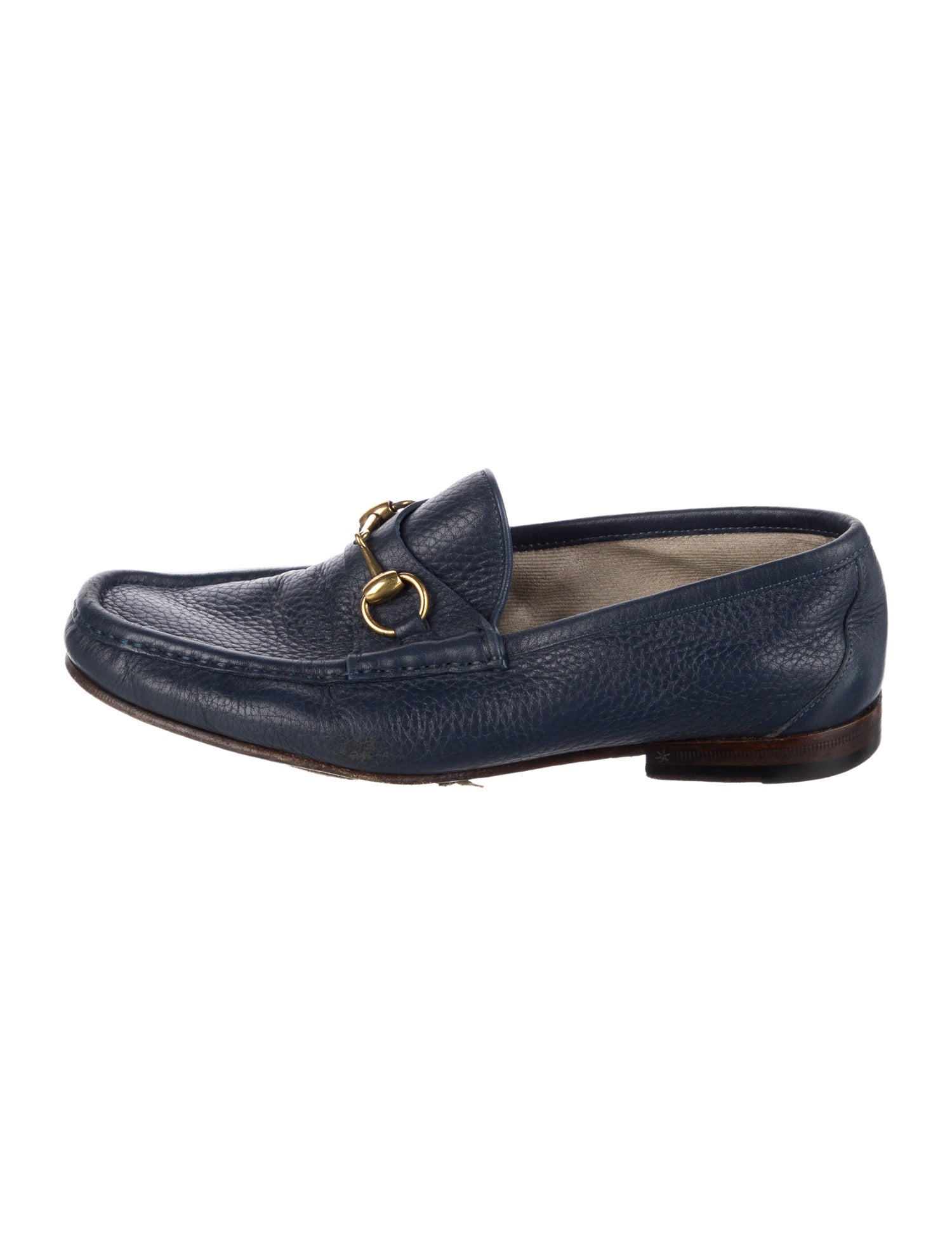 Gucci Horsebit Accent Leather Loafers