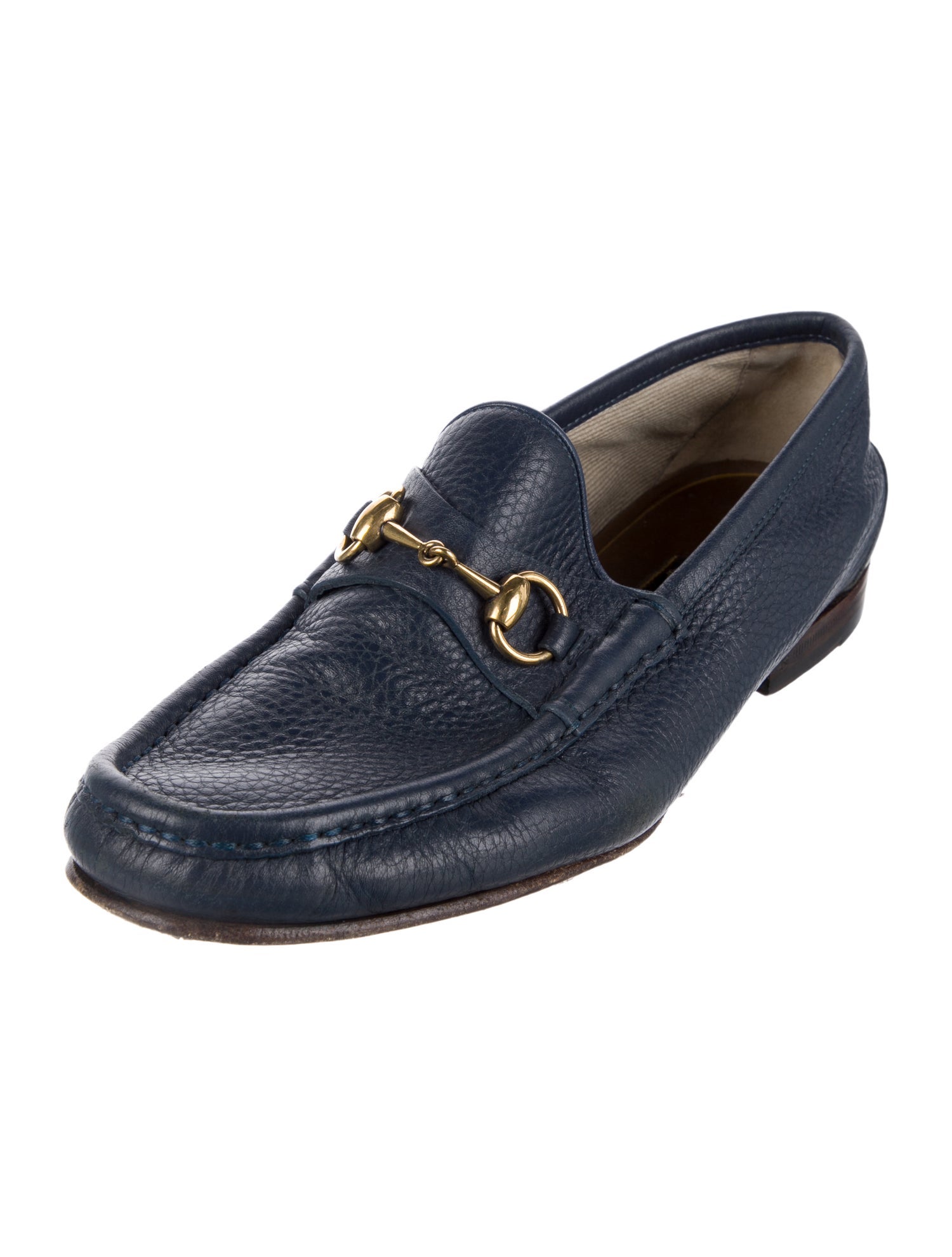 Gucci Horsebit Accent Leather Loafers