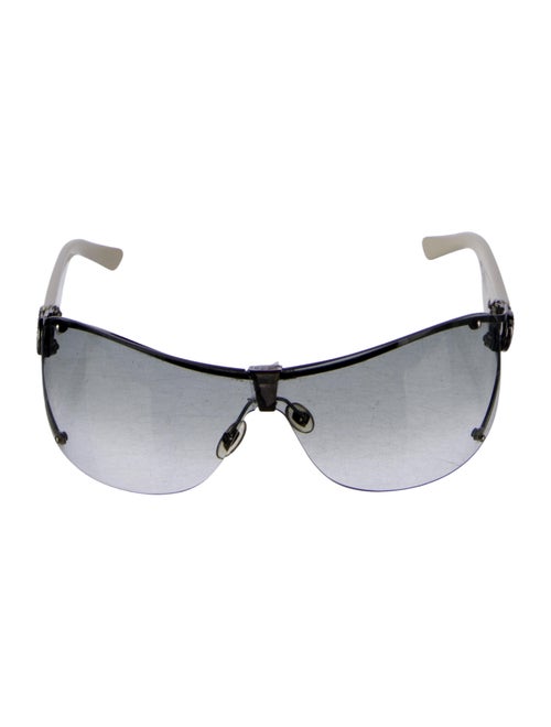 Gucci Interlocking G Logo Shield Sunglasses