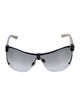 Gucci Interlocking G Logo Shield Sunglasses