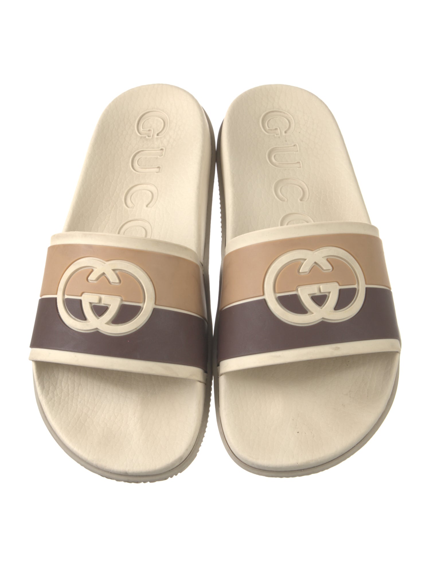 Gucci Web Accent Rubber Slides