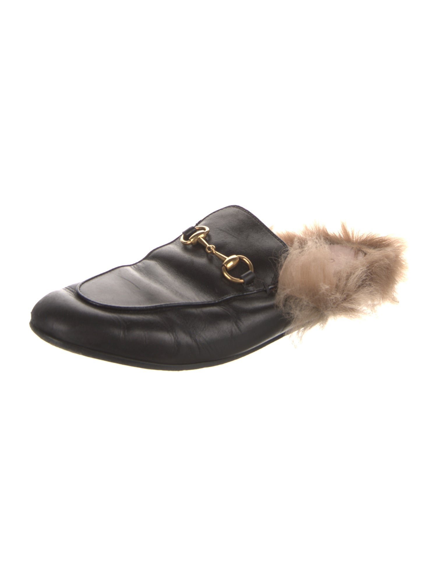 Gucci Horsebit Accent Leather Mules