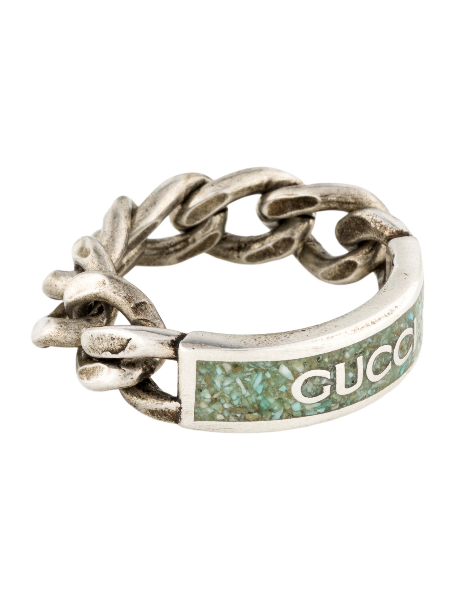 Gucci Enamel Logo ID Band