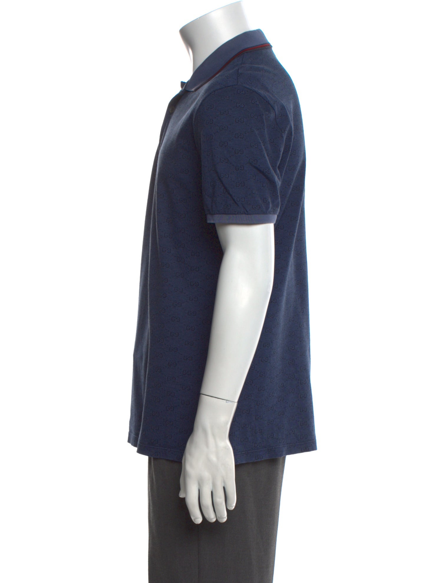 Gucci GG Logo Crew Neck Polo Shirt